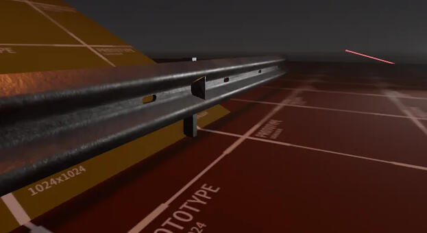 Custom metal material created via Material Maker.